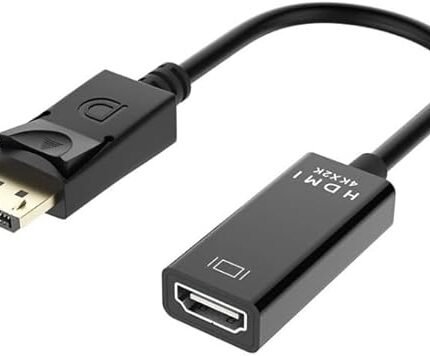 UniQue 30cm Male DisplayPort To 4K Female HDTV Cable