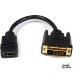 UniQue 30cm Female HDMI To Male DVI Cable
