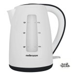Mellerware Breede 360° Cordless Black & White 2L Plastic Kettle