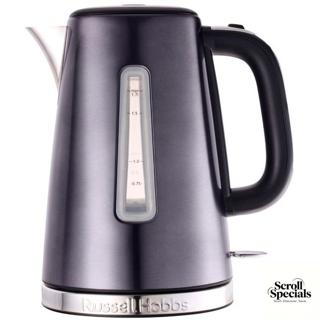 23211-70SA Russell Hobbs 1.7L Luna Midnight Cordless Kettle - Image 1