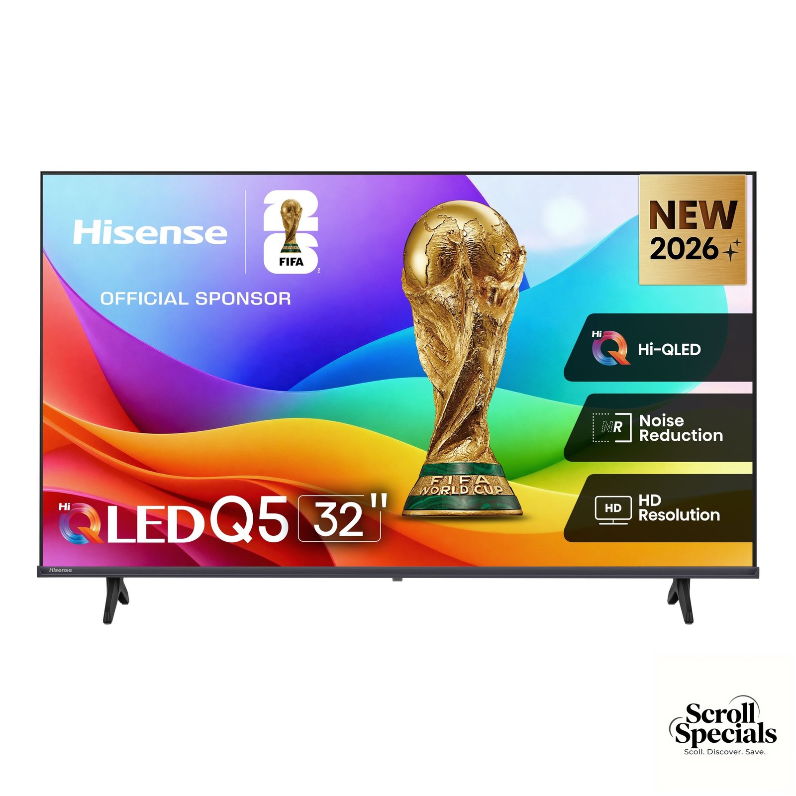 32Q5S Hisense 32 Inch Q5S QLED HD Ready Mini LED Smart TV - Image 1