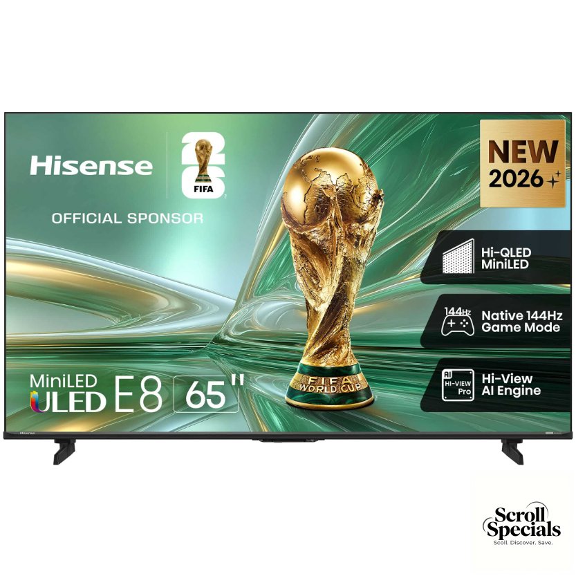 65E8S Hisense 65 Inch E8S UHD Mini LED 144Hz Smart TV - Image 1