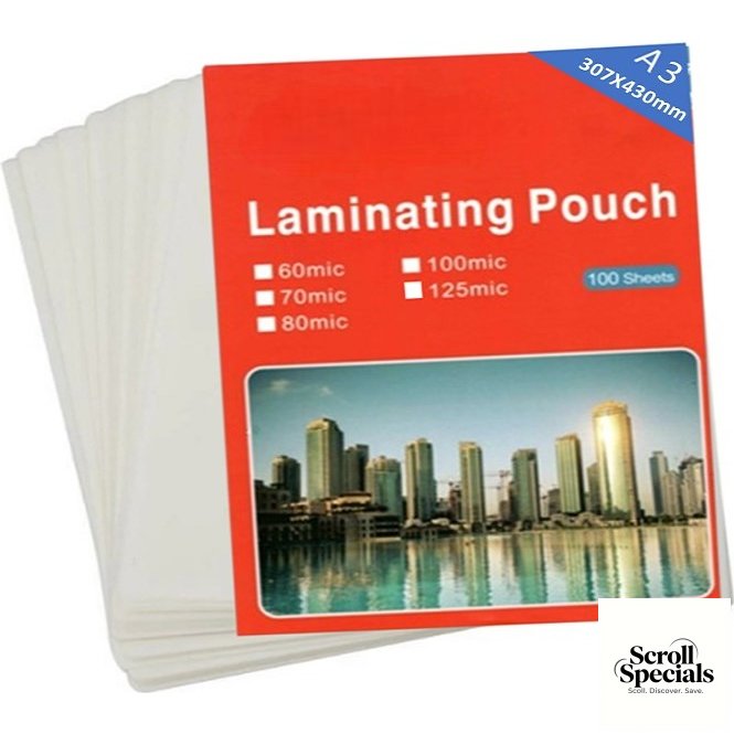 BW-A3LP160X100 Brainware A3 160mic 100 Sheets Laminating Pouch - Image 1