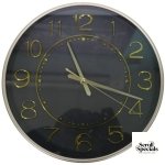 Casey Analog 30cm Round Face Gold Black Wall Watch