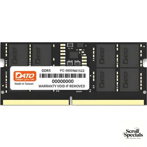 DATO-16GB-DDR5-4800SODIM Dato DDR5 4800MHZ SODIMM 16GB Memory Module - Image 1