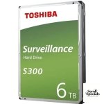 Toshiba S300 3.5-inch 6TB SATA III Surveillance Internal Hard Drive