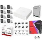 Hikvision 8 Channel DVR 2MP Camera 100M Cat6 Cable CCTV Kit