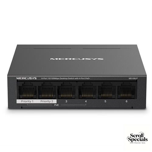 MS106LP Mercusys MS106LP 6-Port Desktop Switch - Image 1