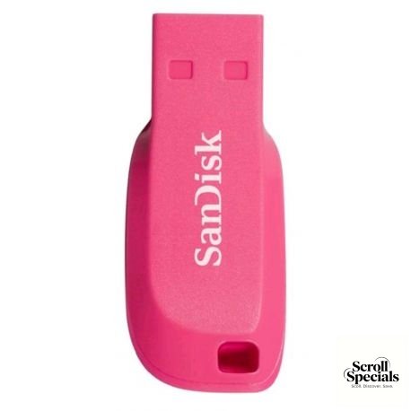 SDCZ50C-016G-B35PE Sandisk Cruzer USB 16GB Flash Drive Pink - Image 1